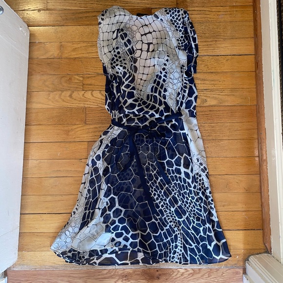 Allsaints silk wrap dress size 8 - Picture 2 of 9